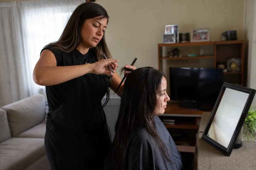 Corte y peinado a domicilio