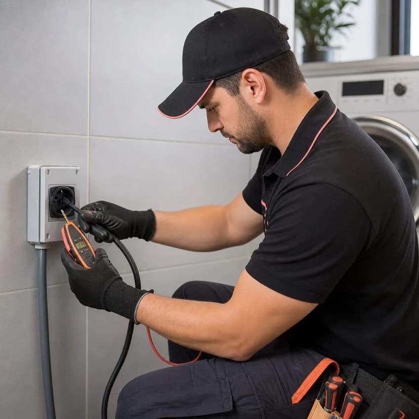 Instalación Enchufe 220V — Lavadora y Secadora