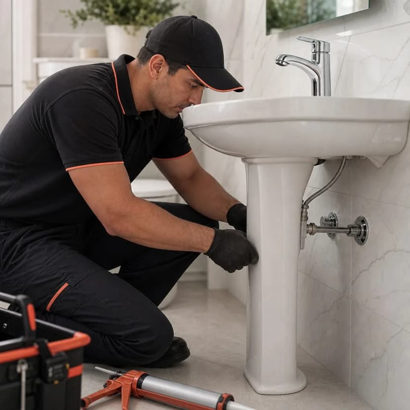 Instalación Lavamanos Pedestal o Sobreponer