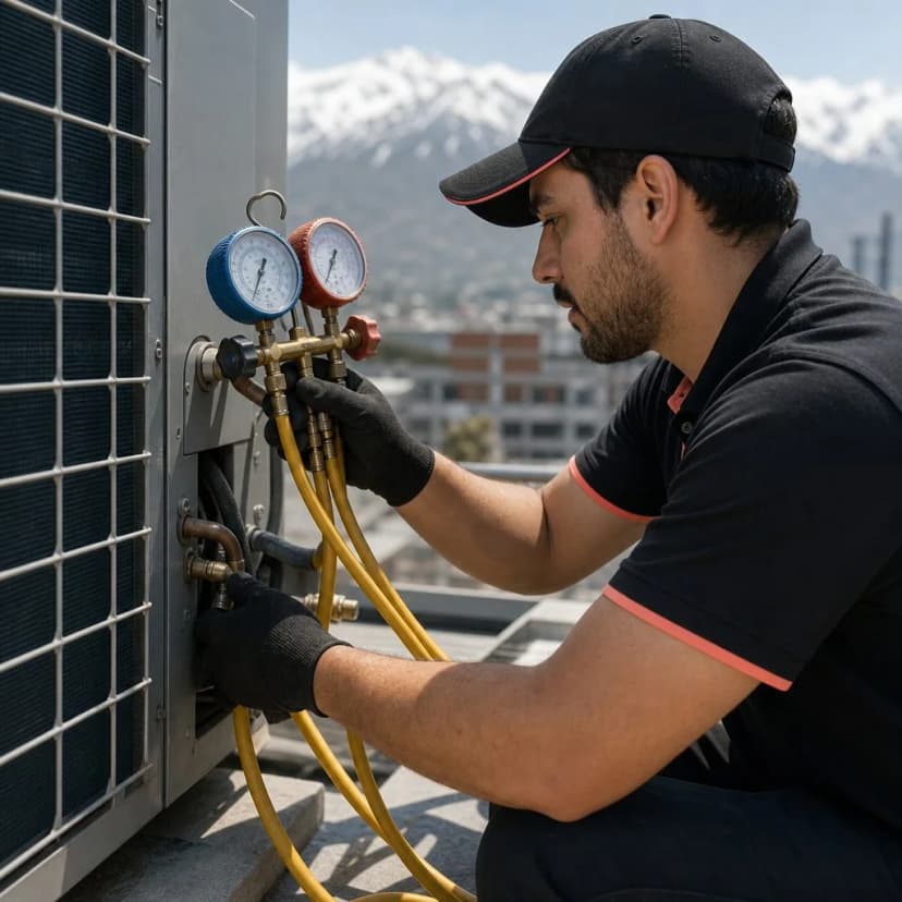 Recarga de Gas Refrigerante — AC
