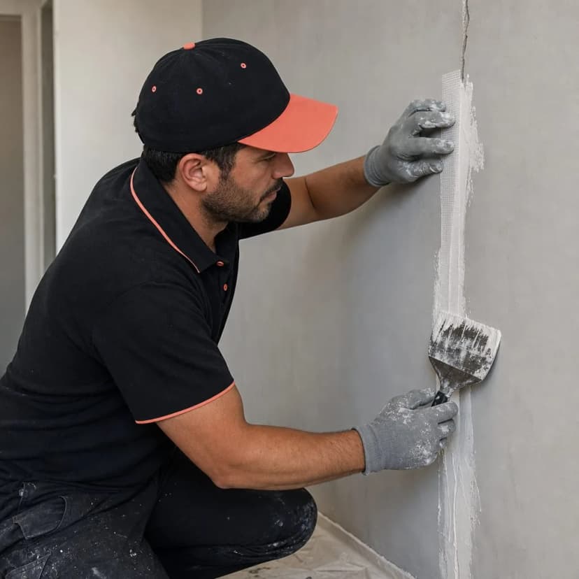 Reparación de Grietas Menores — Empaste